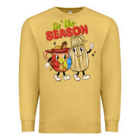 Antique Gold tis' the season mexican food Premium Sweatshirt - MaliasSmallBusiness