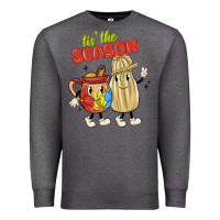Charcoal Heather tis' the season mexican food Premium Sweatshirt - MaliasSmallBusiness