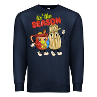 Navy tis' the season mexican food Premium Sweatshirt - MaliasSmallBusiness