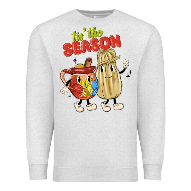 Tis' The Season Mexican Food Premium Sweatshirt by MaliasSmallBusiness | Teevron