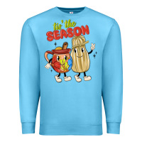 Ocean Blue tis' the season mexican food Premium Sweatshirt - MaliasSmallBusiness