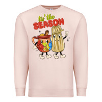 Pale Pink tis' the season mexican food Premium Sweatshirt - MaliasSmallBusiness