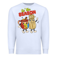 White tis' the season mexican food Premium Sweatshirt - MaliasSmallBusiness