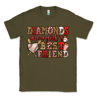 Army Green diamonds are a girl's best friend baseball Classic Tee - Jasminsmagicworld