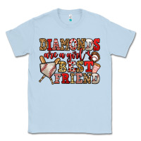 Dusty Blue diamonds are a girl's best friend baseball Classic Tee - Jasminsmagicworld