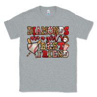 Heather Grey diamonds are a girl's best friend baseball Classic Tee - Jasminsmagicworld