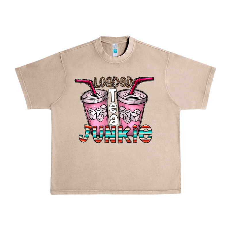 Loaded Tea Junkie Urban Heavy Tee by CowhideDigitalArt | Teevron