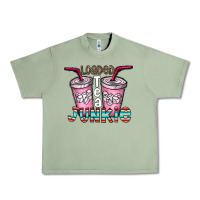 Oil Green loaded tea junkie Urban Heavy Tee - CowhideDigitalArt