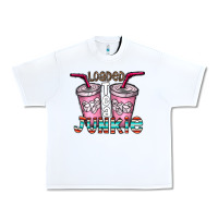 White loaded tea junkie Urban Heavy Tee - CowhideDigitalArt