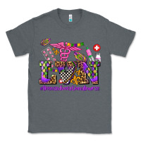 Charcoal Heather mardi gras  lvn licensed vocational nurse Classic Tee - AdoDesignShop