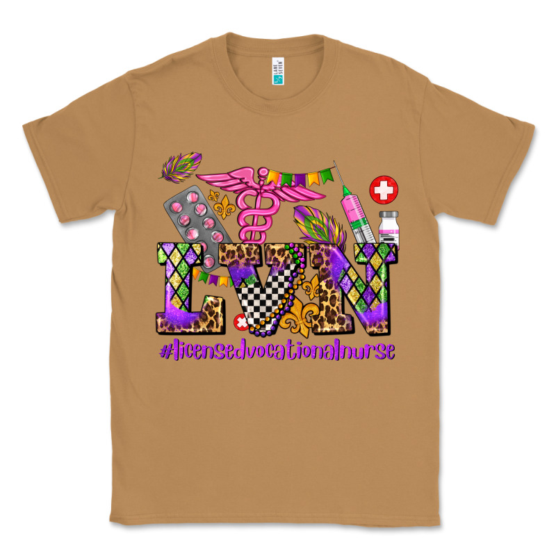 Mardi Gras  Lvn Licensed Vocational Nurse Classic Tee by AdoDesignShop | Teevron