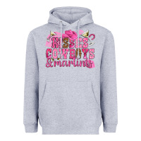 Heather Grey kisses cowboys martinis Heavyweight Hoodie - NancyCooperArtShop