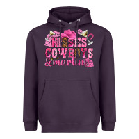 Plum kisses cowboys martinis Heavyweight Hoodie - NancyCooperArtShop