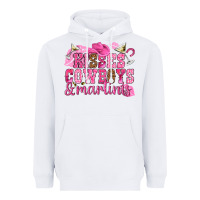 White kisses cowboys martinis Heavyweight Hoodie - NancyCooperArtShop