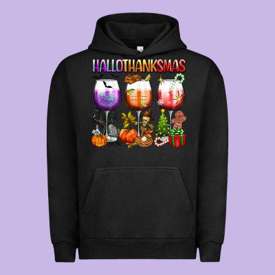 Hallothanksmas Urban Hoodie Designed By Texasbilliewilder
