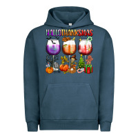 Pigment Midnight Navy hallothanksmas Urban Hoodie - texasbilliewilder
