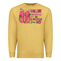 Antique Gold crocin' around the christmas tree Premium Sweatshirt - MaliasSmallBusiness