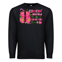 Black crocin' around the christmas tree Premium Sweatshirt - MaliasSmallBusiness