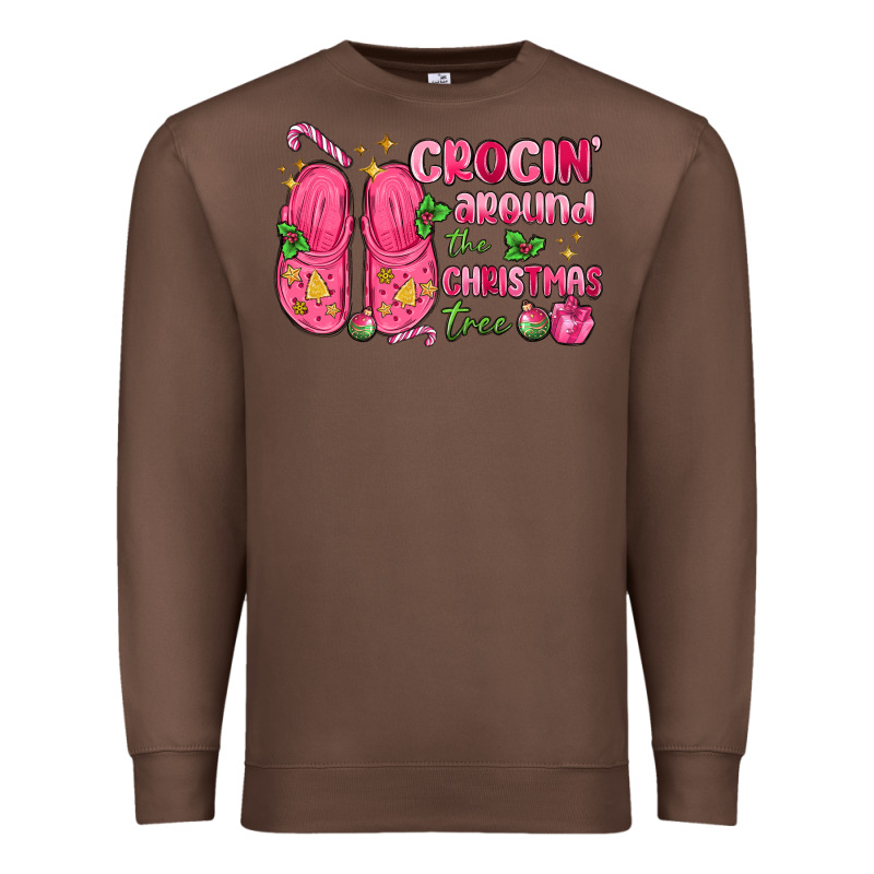 Crocin' Around The Christmas Tree Premium Sweatshirt by MaliasSmallBusiness | Teevron