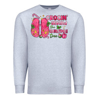 Heather Grey crocin' around the christmas tree Premium Sweatshirt - MaliasSmallBusiness