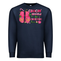 Navy crocin' around the christmas tree Premium Sweatshirt - MaliasSmallBusiness