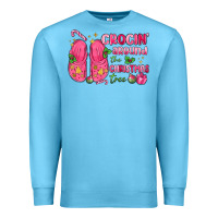 Ocean Blue crocin' around the christmas tree Premium Sweatshirt - MaliasSmallBusiness
