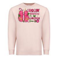 Pale Pink crocin' around the christmas tree Premium Sweatshirt - MaliasSmallBusiness