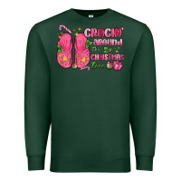 Sports Green crocin' around the christmas tree Premium Sweatshirt - MaliasSmallBusiness