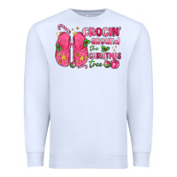 White crocin' around the christmas tree Premium Sweatshirt - MaliasSmallBusiness