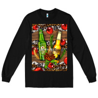 Black beer bottles with wheat and barley Long Sleeve Tee - AdoDesignShop