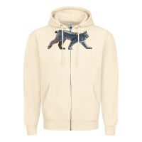 Sandshell canada lynx Zipper Hoodie - LillyAllenDesigns
