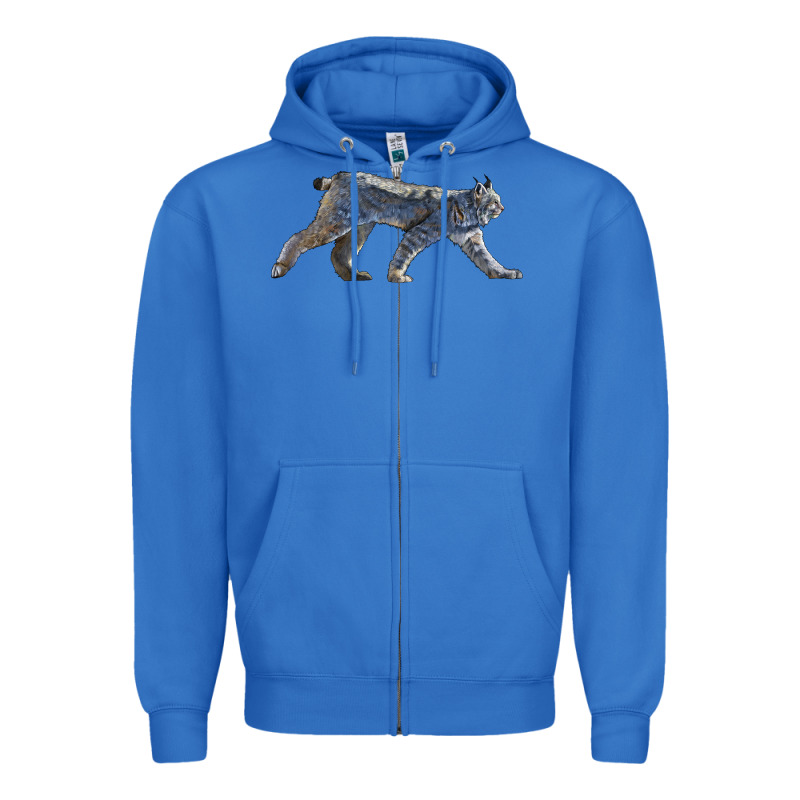 Canada Lynx Zipper Hoodie by LillyAllenDesigns | Teevron