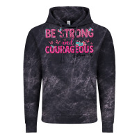 Cloud Black be strong and courageous Vintage Hoodie - texasbilliewilder