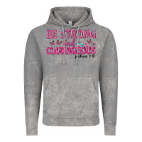 Cloud Rock be strong and courageous Vintage Hoodie - texasbilliewilder