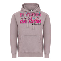 Vintage Zinc be strong and courageous Vintage Hoodie - texasbilliewilder