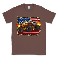 Chestnut american flag monster truck Classic Tee - Artiststas