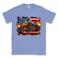 Colony Blue american flag monster truck Classic Tee - Artiststas