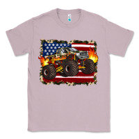 Lilac american flag monster truck Classic Tee - Artiststas