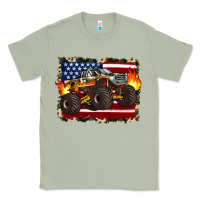 Matcha american flag monster truck Classic Tee - Artiststas