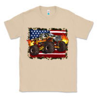 Mushroom american flag monster truck Classic Tee - Artiststas