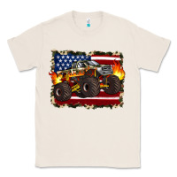 Natural american flag monster truck Classic Tee - Artiststas