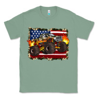 Sage american flag monster truck Classic Tee - Artiststas