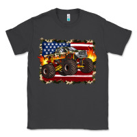 Smoke american flag monster truck Classic Tee - Artiststas