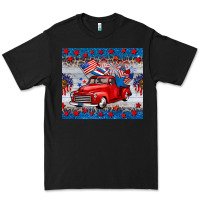 Black american truck 4th of july tumbler Premium Tee - BarkalooDesign
