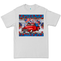 Dove Grey american truck 4th of july tumbler Premium Tee - BarkalooDesign