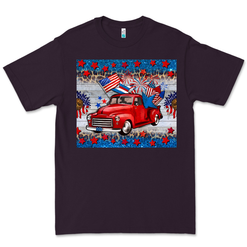 American Truck 4th Of July Tumbler Premium Tee by BarkalooDesign | Teevron