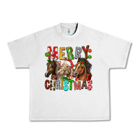 Lunar Rock Merry christmas horses Urban Heavy Tee - FaDigitalArtStudio