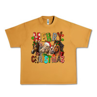 Peanut Butter Merry christmas horses Urban Heavy Tee - FaDigitalArtStudio