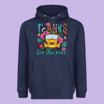 Thanks For The Ride Heavyweight Hoodie Designed By Nancycooperartshop