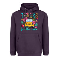 Plum thanks for the ride Heavyweight Hoodie - NancyCooperArtShop